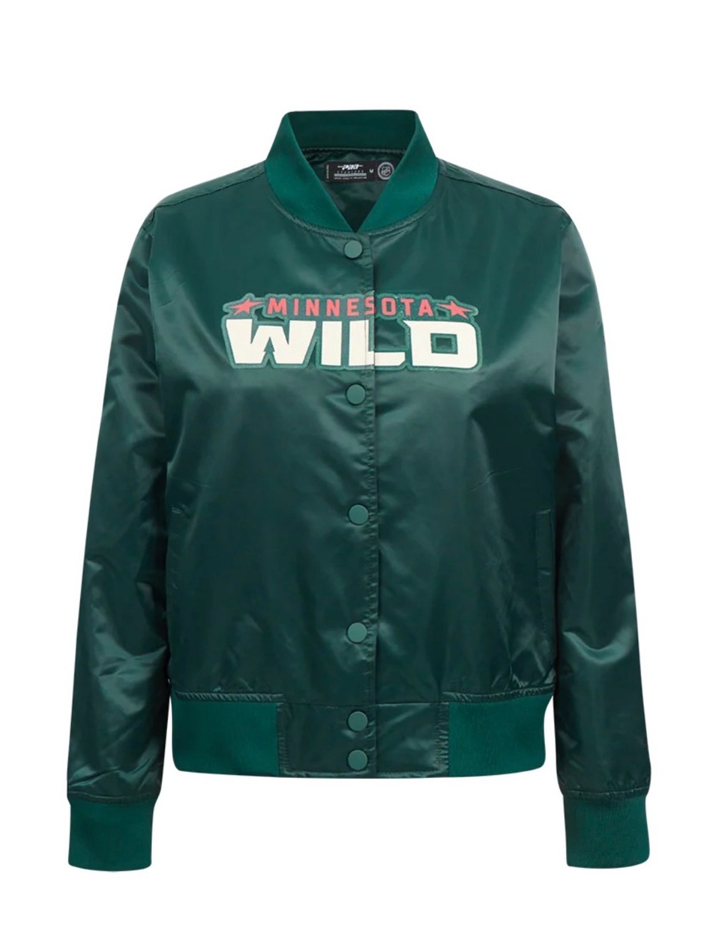 NHL MINNESOTA WILD CLASSIC WOMEN'S SATIN JACKET- SMALL